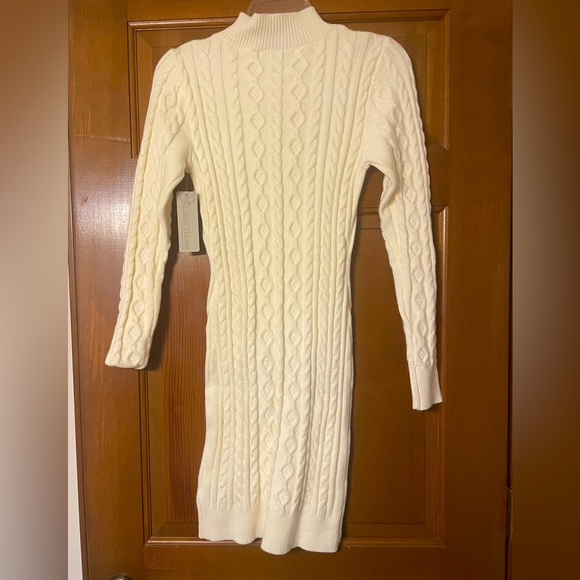 NWT Women’s Lizard Thicket Cream Sweater Dress Size Large - Picture 2 of 3